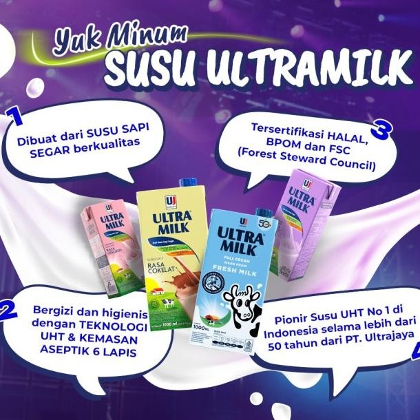 

Ultra Susu Uht Chocolate 125 Ml