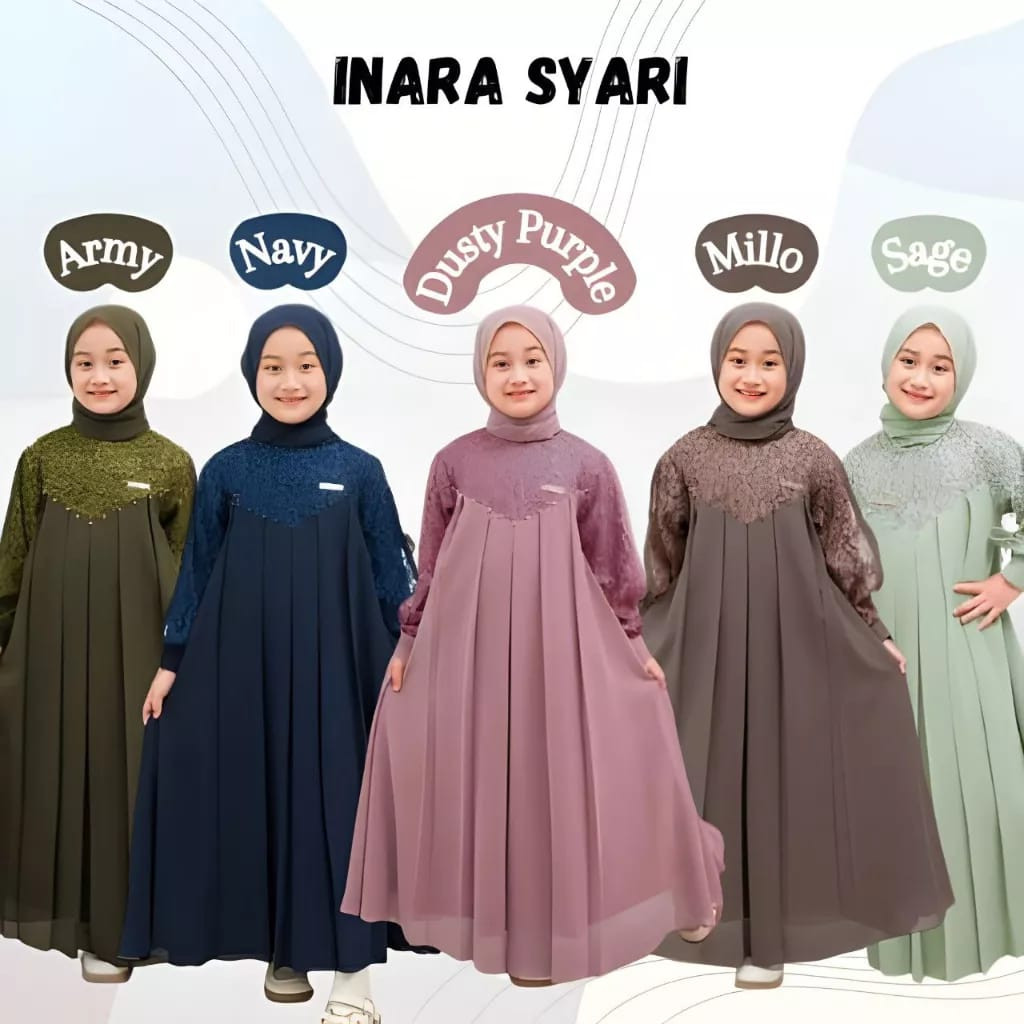 Gamis Anak 7-15 Tahun Bocah Ngaji Murah Ghamis Lebaran Perempuan Games Pakaian Anak Bj Kondangan Har