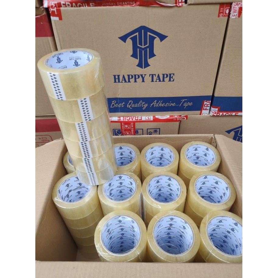 

TERBARU - lakban bening/coklat 48mm 100 yard 1 dus isi 72