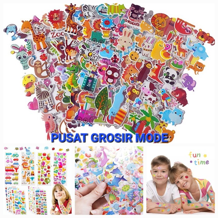 

Mainan Stiker 3D Anak Timbul Sticker Tempel Karakter P65