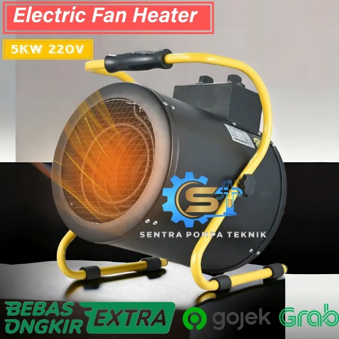 newstok Blower Pemanas Ruangan Heater Blower kandang 5KW Kipas Pemanas Ruangan