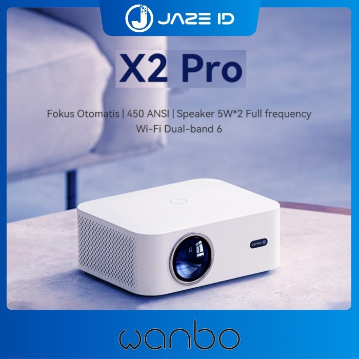 anyar@ Wanbo X2 Pro Smart Home Projector Android 1080P Auto Fokus HIFI