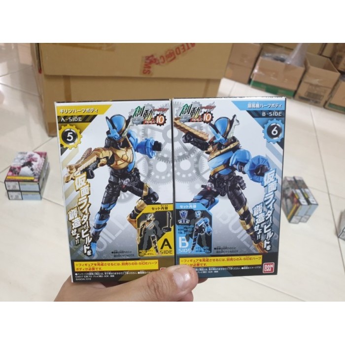 1 SET SHODO SODO BUILD 10 KAMEN RIDER BUILD KIRIN SENPUKI ORI BANDAI