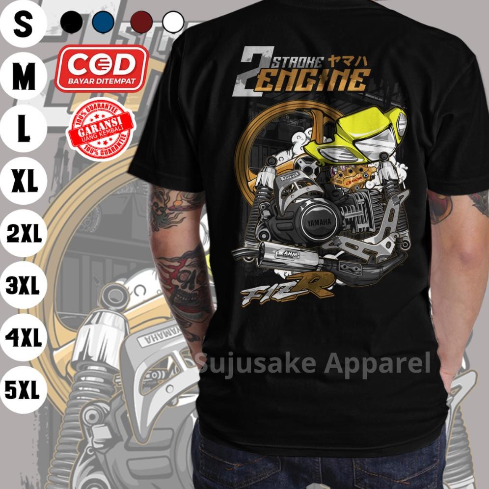 Baju Kaos Atasan Yamaha 2 Two Tak Stroke 2Stroke Fizr Fiz R Distro Original Sujusake Apparel Murah K