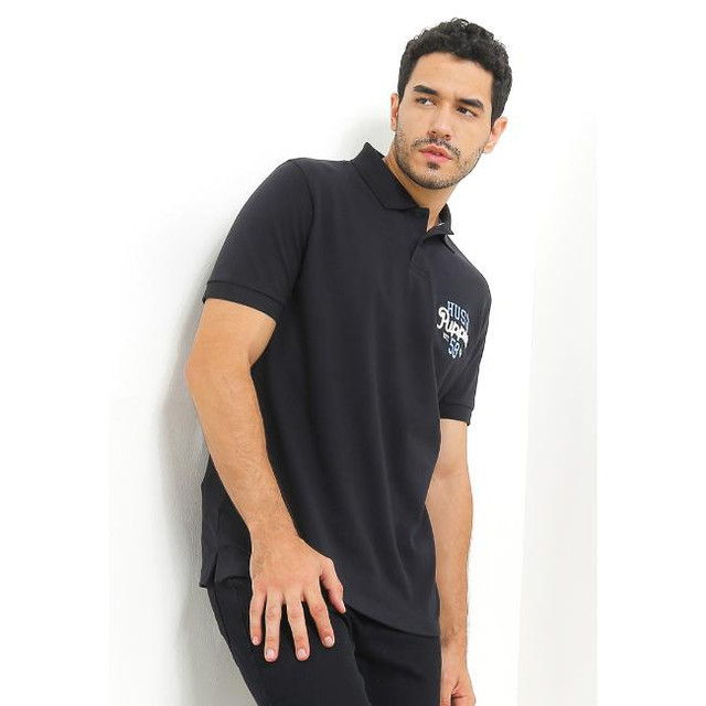Hush Puppies Kaos Polo Pria Picard Black