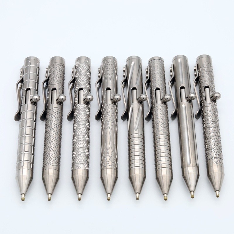 

Pena Baut Tarik Pena Aloi Titanium CNEDC Pena Tanda Tangan Alat Portabel |01A23A9C|