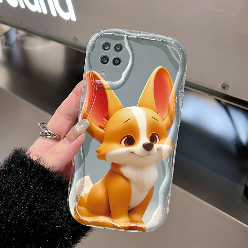 Casing Hp Untuk Samsung Galaxy A12 4G A12 5G M12 F12 Case HP casing ponsel anak anjing bertelinga So