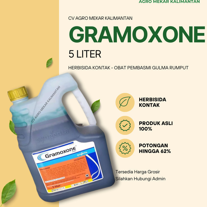 GRAMOXONE 276 SL 5 LITER 5L OBAT BASMI GULMA RUMPUT HERBISIDA KONTAK