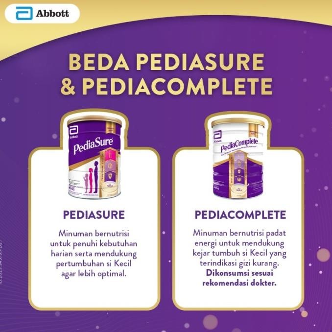 

PEDIASURE Complete Susu Pertumbuhan Anak PediaComplete Rasa Vanila 850 gram VIP