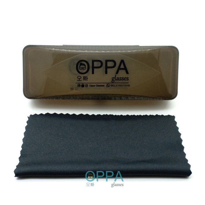 Frame Kacamata Korea Pria Wanita Oppa Op02 Fwhgd Putih Bulat Fashion