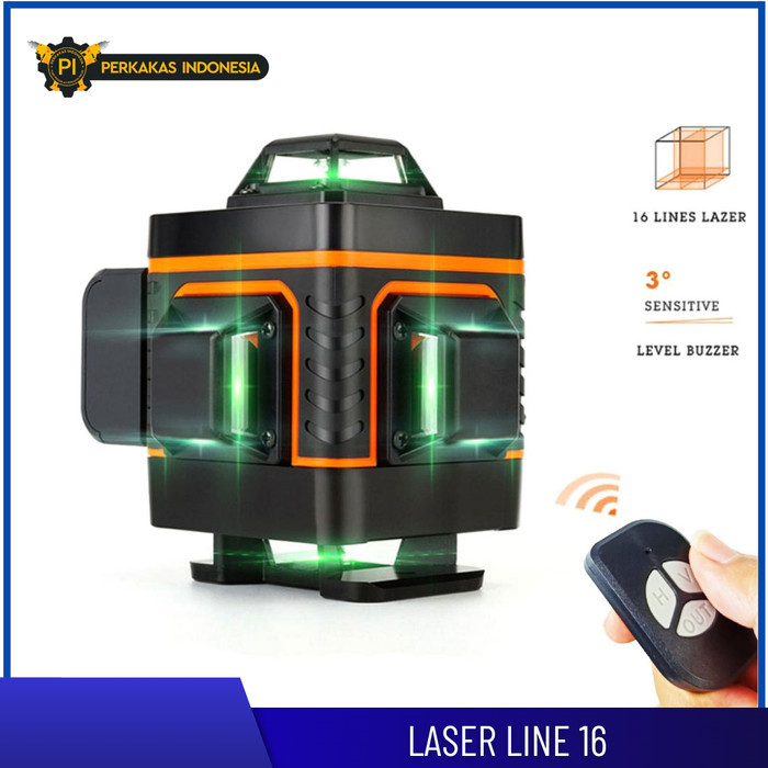 

newgan!! Laser Auto Level 16 Line 4D Remote Laser Self Leveling Waterpass Cross