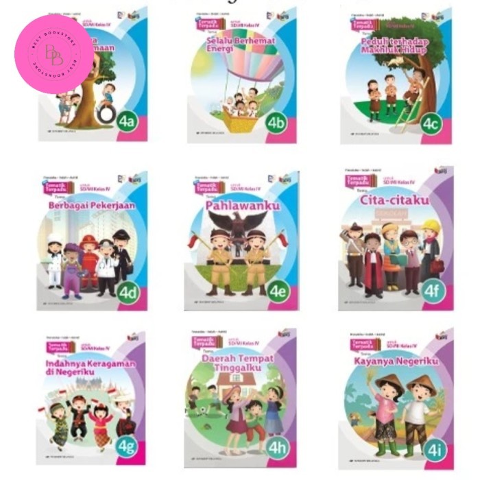 

tematik Erlangga SD kelas 4 A sampai I (9 buku )