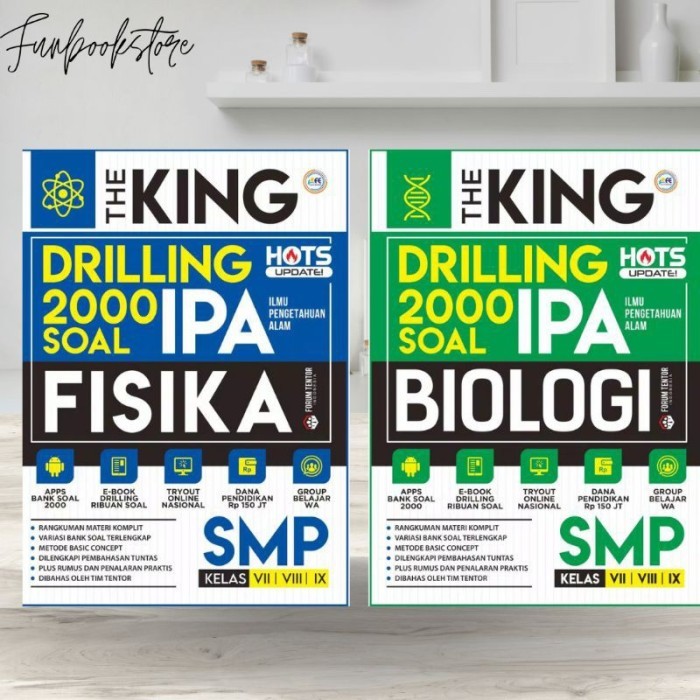 

Buku Soal IPA SMP The King Drilling 2000 Soal Fisika, Biologi SMP