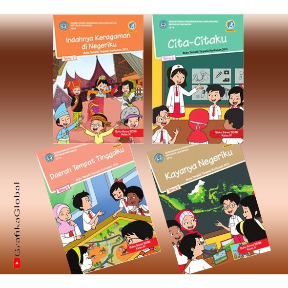 

Buku Tematik SD Paket Kelas 4 Semester 1 Tema 12345 Semester 2 5678