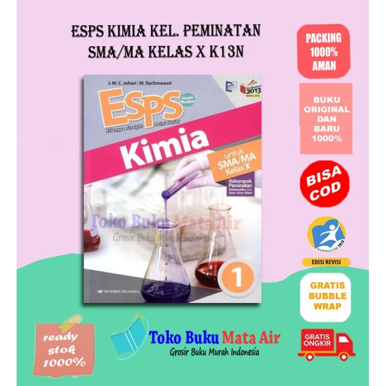 

BEST SELLER ESPS KIMIA 1 UNTUK SMA/MA KELAS X ( K13N ) ERLANGGA