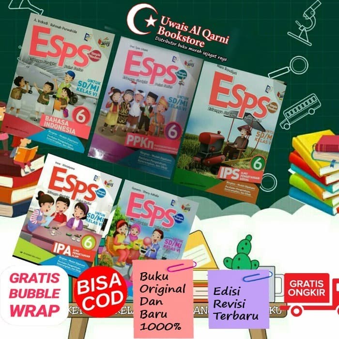 

PAKET ESPS KELAS 6 SD K13N 5 BUKU ERLANGGA