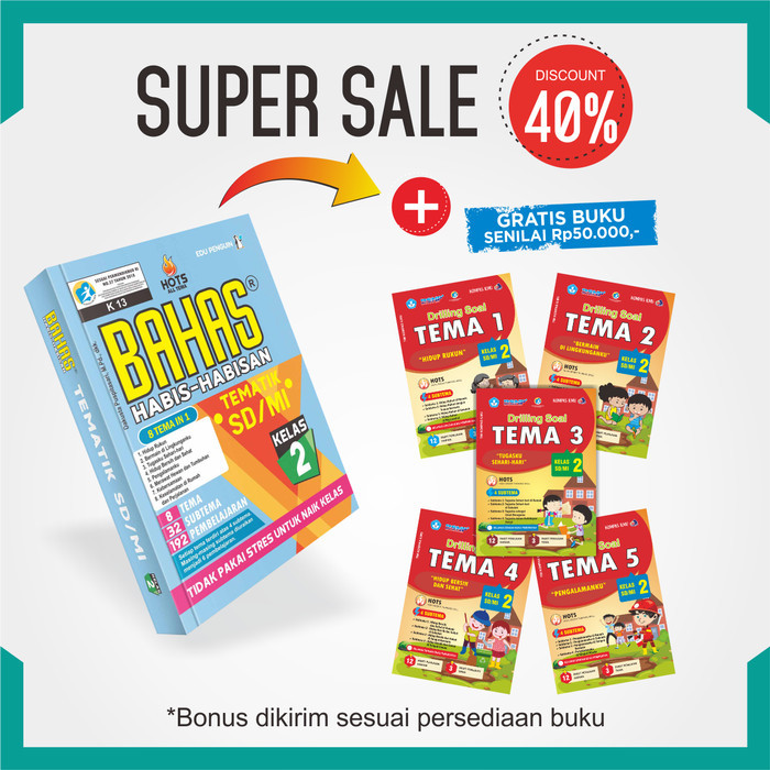 

Buku BAHAS HABIS-HABISAN TEMATIK SD/MI Kelas 2 (Edu Penguin)