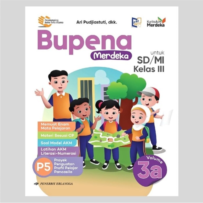 

Buku Bupena Volume 3A 3B 3C 3D Kelas 3 SD Erlangga Kurikulum Merdeka