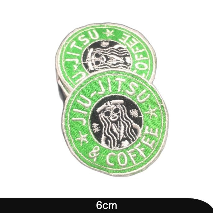 ;&;&;&;&] Badge Bordir/JIU JITSU/benang rayon/LOGO bordir jiu jitsu caffe
