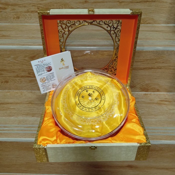 

Kotak Mewah Sarang Burung Walet / Kotak Hadiah Frame Emas 500 Gr New