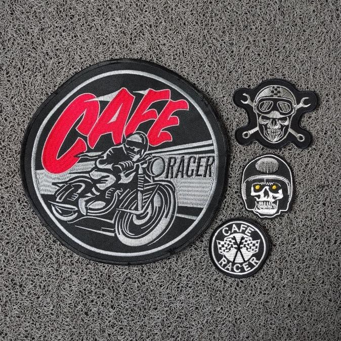 

}}}}}}] PATCH BORDIR BACK PATCH CAFE RACER EMBLEM MOTOR BORDIRAN