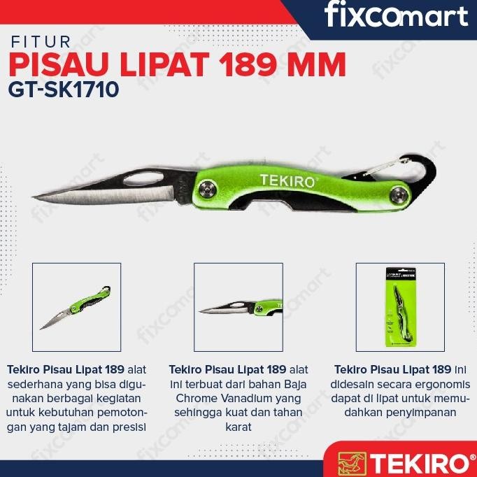 Terbaru Tekiro Pisau Lipat / Tekiro Single Knife