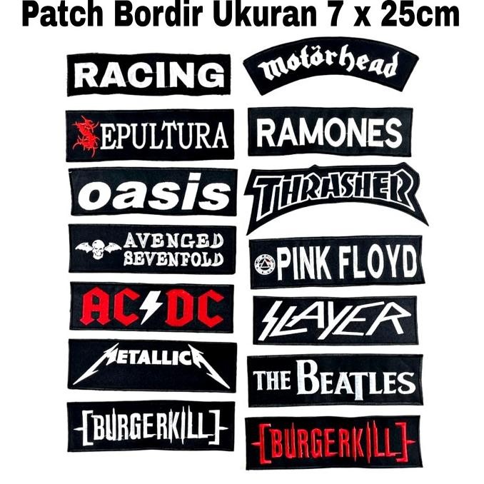 

siap kirim] [ BAYAR COD ] BACKPATCH BORDIR MUSIK / BAND BUAT DI PUNGGUNG JAKET