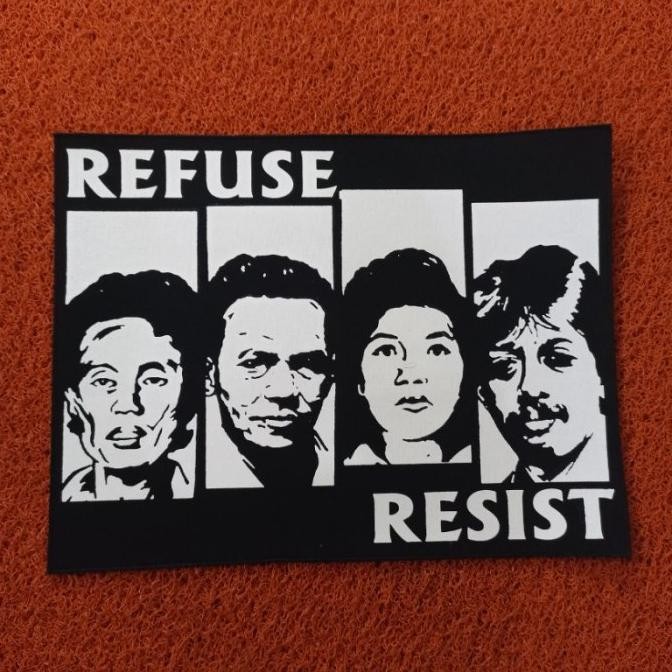 

^^^^^] [BAYAR COD] BACKPATCH SABLON REFUSE RESIST BIG SIZE