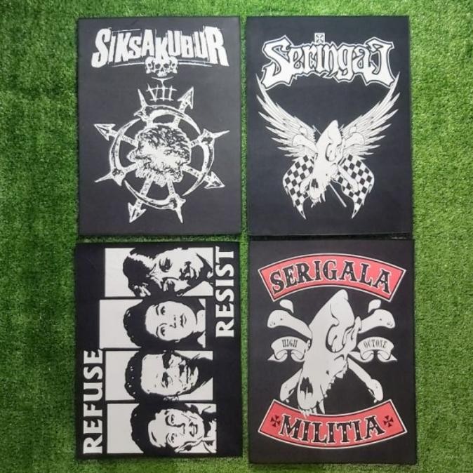 

{{{{}}] Backpatch Sablon Seringai/Backpatch Punggung Refuse Ukuran Besar