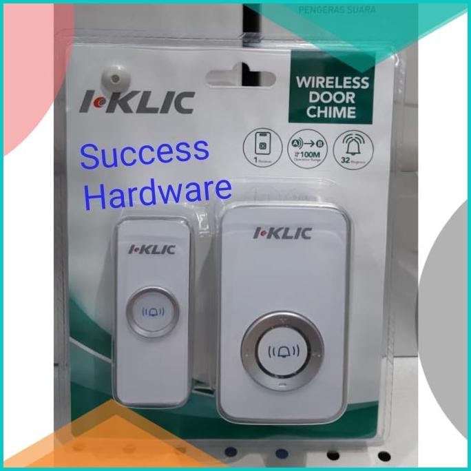 I KLIC BEL NIRKABEL SINGLE SPEAKER BELL PINTU RUMAH ORIGINAL I KLIC 1