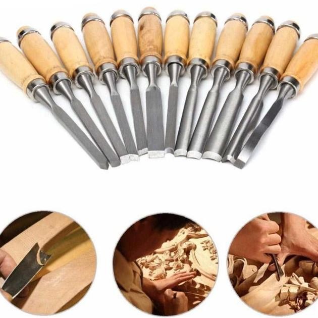

Ginflash Set Pisau Ukir Pahat Kayu 12 In 1 Wood Carving Art Knife - Oe