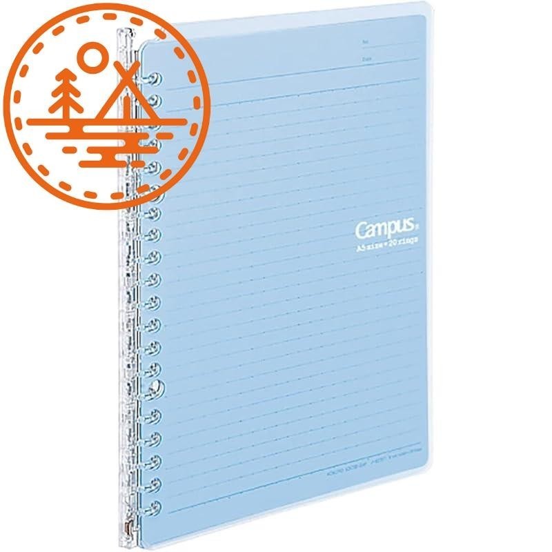 

Binder Loose Leaf KOKUYO Campus Smart Ring A5 20 Lubang Hingga 25 Lembar Biru Muda LU-SP130LB |1mmb1Jsc|