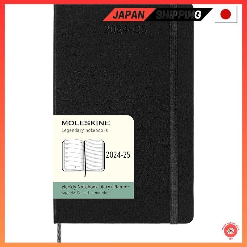 

【Langsung dari Jepang】Buku Harian Moleskine 2024, mulai Juli, 18 bulan, Buku Harian Mingguan, Sampul Keras, Ukuran Besar (horizontal 13cm × vertikal 21cm), Hitam DHB18WN3Y25 |1w9iyN2I|