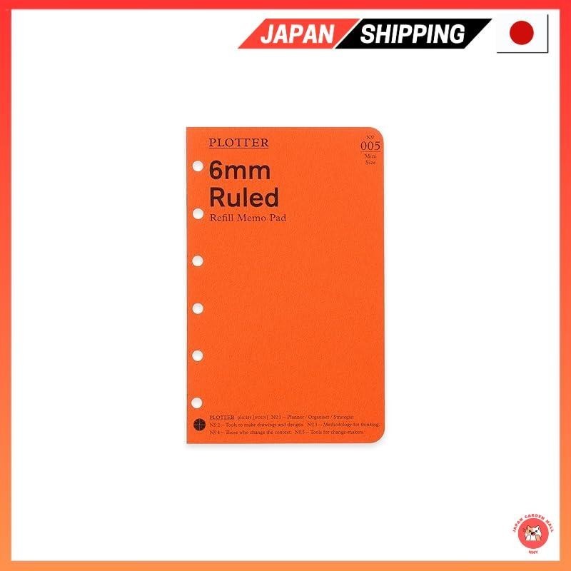 

【Langsung dari Jepang】PLOTTER ukuran 6 lubang mini Memo bergaris 6mm Isi Ulang Buku Catatan Sistem 77716 |kD0Vr8Jl|