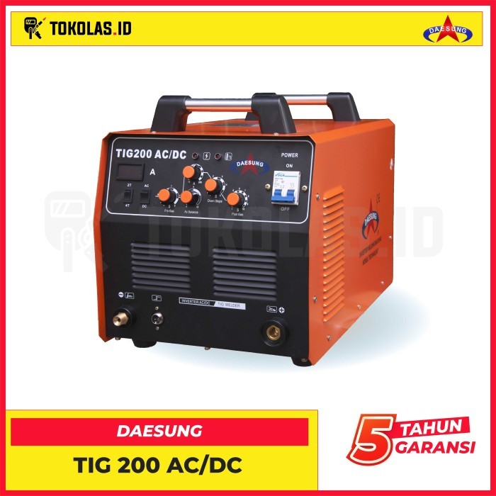 kosnew@ Mesin Travo Las Argon Inverter Daesung TIG 200 AC DC ACDC Aluminium