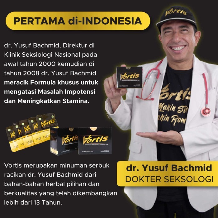 

Vortis Original Dr. Yusuf Bachmid Gratis Konsultasi - 5 Sachet Terbaik