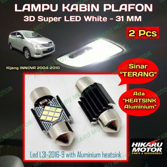 Lampu Plafon Kabin Mobil Innova Lama/Old Led 3D Wide Beam 31mm Michiba