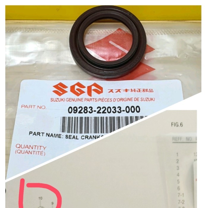 Seal Magnet Kruk As Kanan Skywave Hayate Skydrive Spin Sgp 09283-22033 Barang Langka