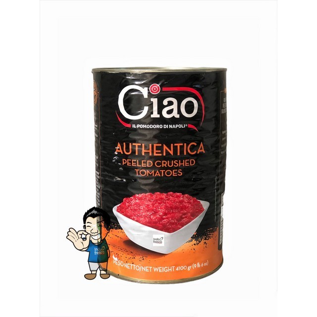 

Ciao Authentica Pizza Tomato Puree- Crushed Tomatoes 4100G Terbaik