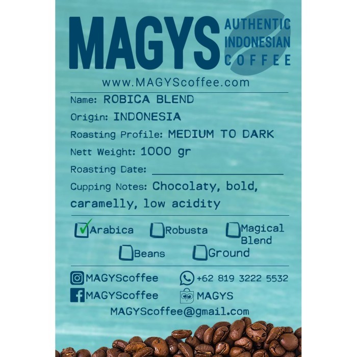 

Kopi Robica Blend 1000Gr 1Kg Espresso Kopi Susu Indonesia