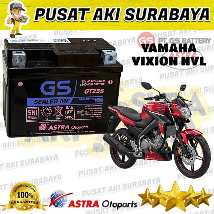AKI KERING ORI GS ASTRA GTZ5S ACCU MOTOR YAMAHA VIXION NVL BYSON
