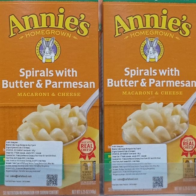 

Buruan serbu] annie's spirals with butter & parmesan macaroni & cheese 149gr