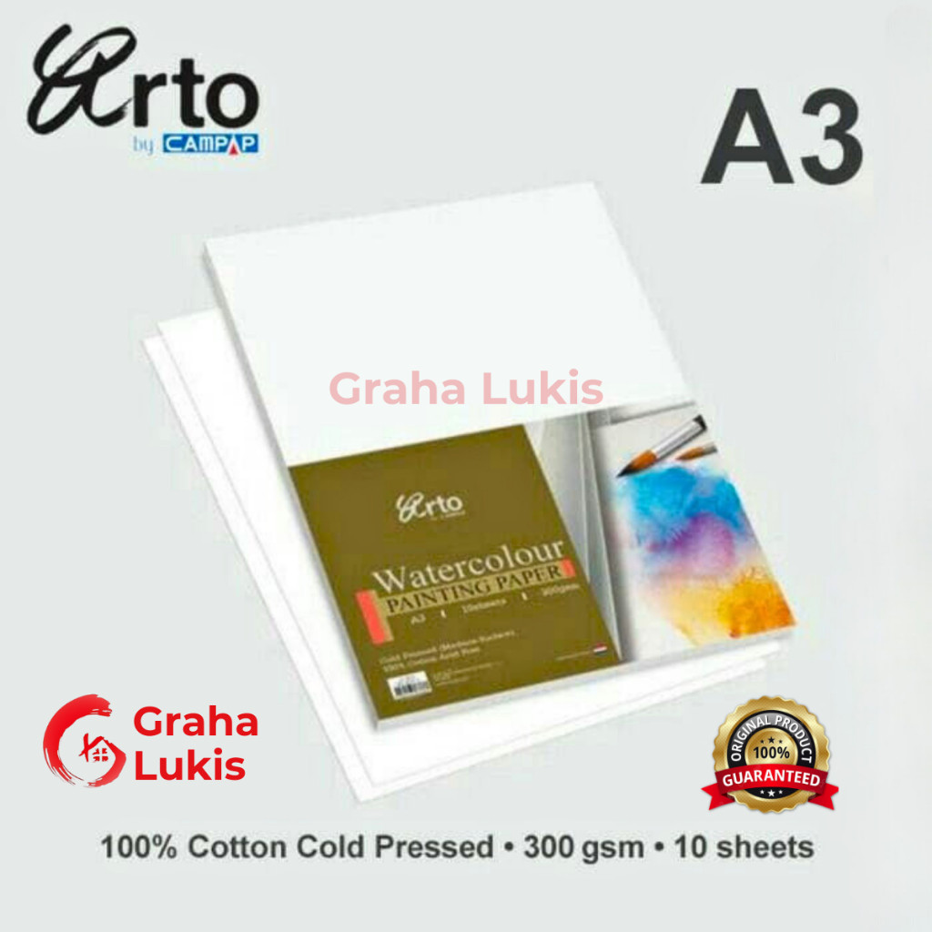 

Kertas Cat Air Arto A3 - 300gsm - Katun |1524654C|