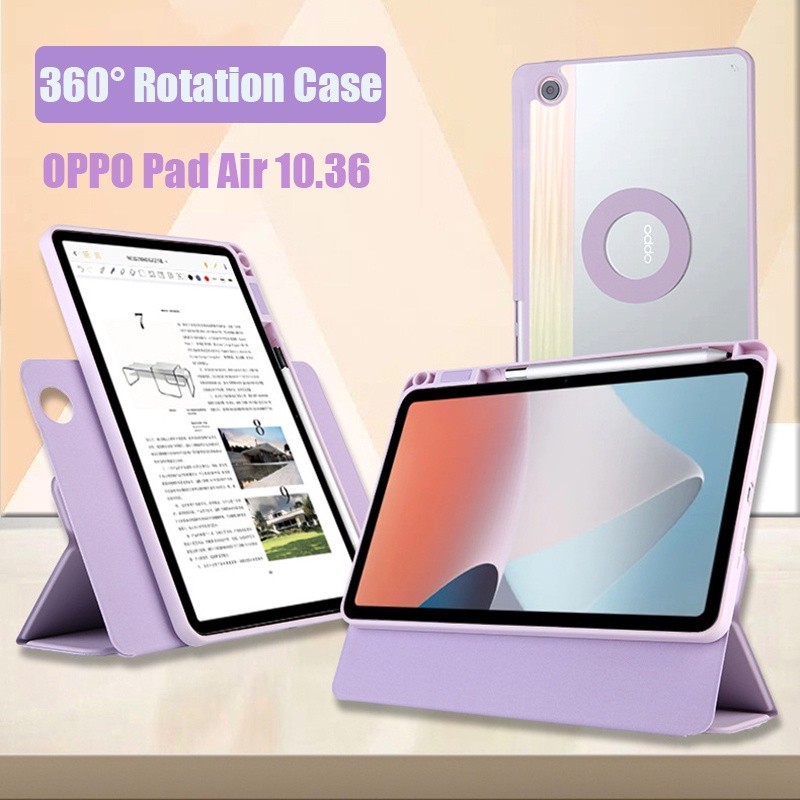 

Casing Magnetik Kuat Dapat Dilepas untuk OPPO Pad Air 10.36 2022 OPPO Pad 11 360° Akrilik Bening Dapat Diputar Penutup Kulit Anti-kotor dengan Tempat Pensil |3855C681|