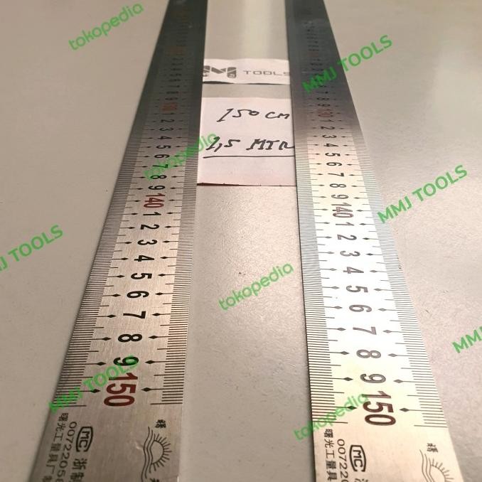 

TERLARIS - Penggaris Baja 150cm / 1,5 mtr - Mistar Baja 1,5 mtr
