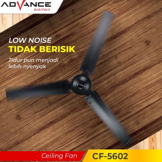 Kipas Angin Gantung Cf-5602 Ceiling Fan Besi - Hitam