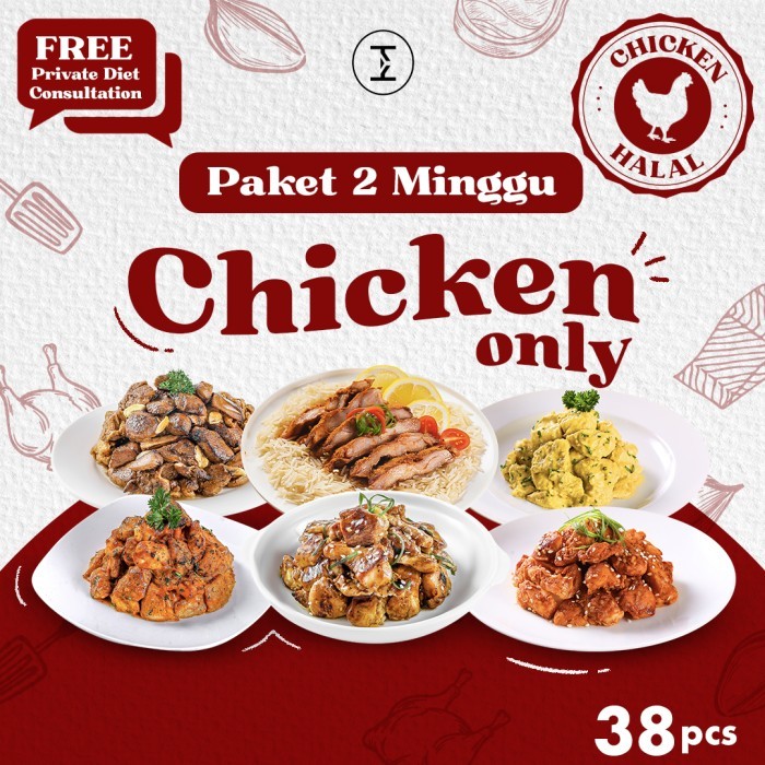 

Paket Diet 2 Minggu - Meal Prep Ayam / Chicken Mix Variant Terbaik