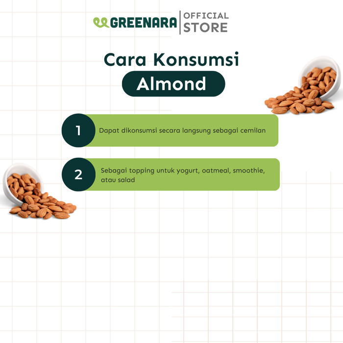 

Kacang Almond Panggang Asin 1 Kg / Lightly Salted Roasted Almond Terbaru