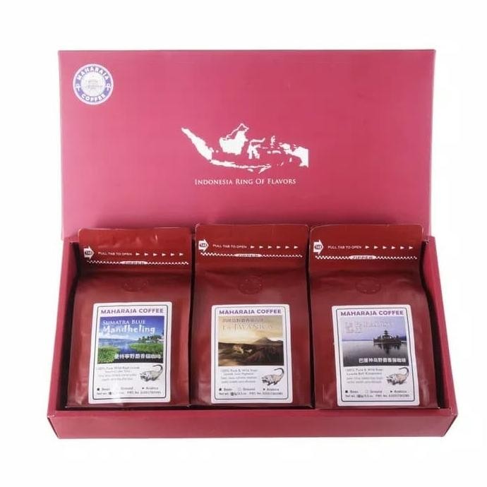 

3 Pack Wild Kopi Luwak Arabika Indonesia Gift Box 3X120Gr Bubuk/Ground