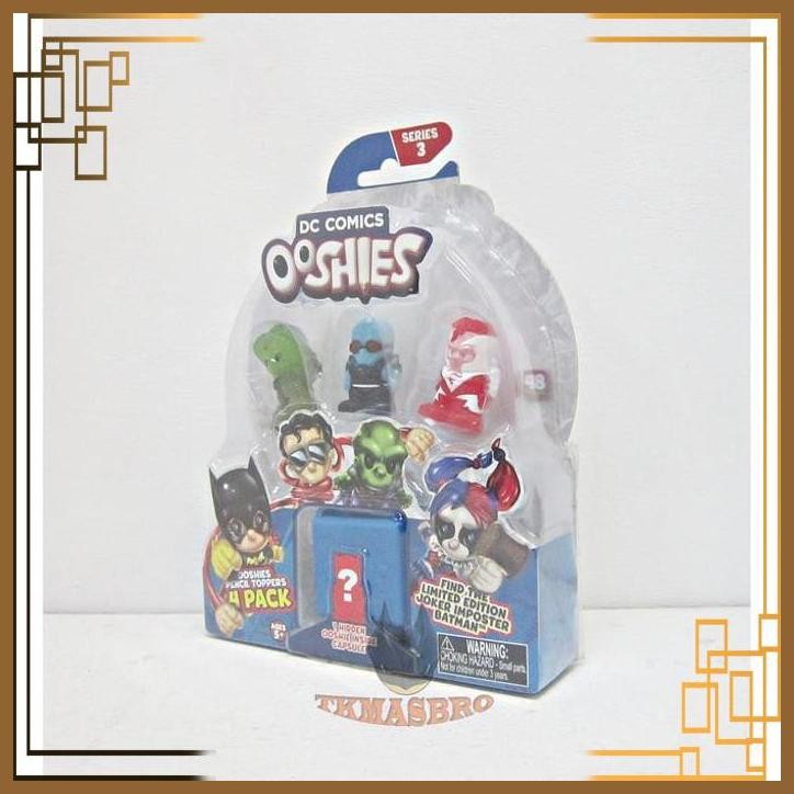 

[MBF] OOSHIES PENCIL TOPPERS SERIES 3 DC COMICS 4 PACK SNI